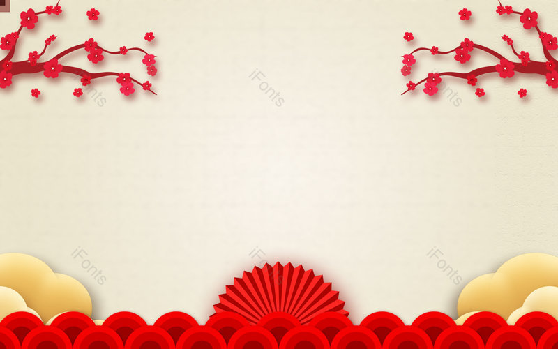 剪纸风2021中国风复古风喜庆背景,插画/手绘图,插画/手绘图库,插画/手绘图下载,插画/手绘